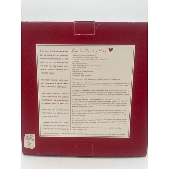 Williams-Sonoma Ruffled Heart Cake Pan Nonstick Removable Bottom - Picture 2 of 4